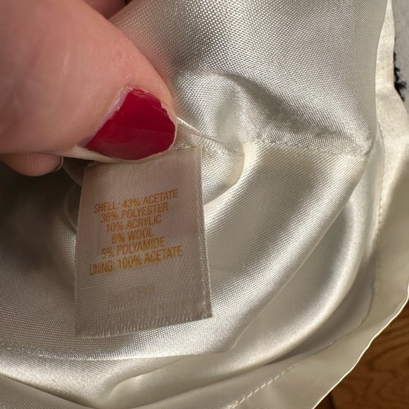 Kate Spade Trish Be Dazzled Cream Black Ombré Dress Size 6 - Picture 14 of 16